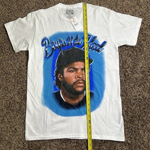 Y2K Boyz N' The Hood Ice Cube Spray Paint Graffiti Art Style Tee NWT! - Picture 6 of 8